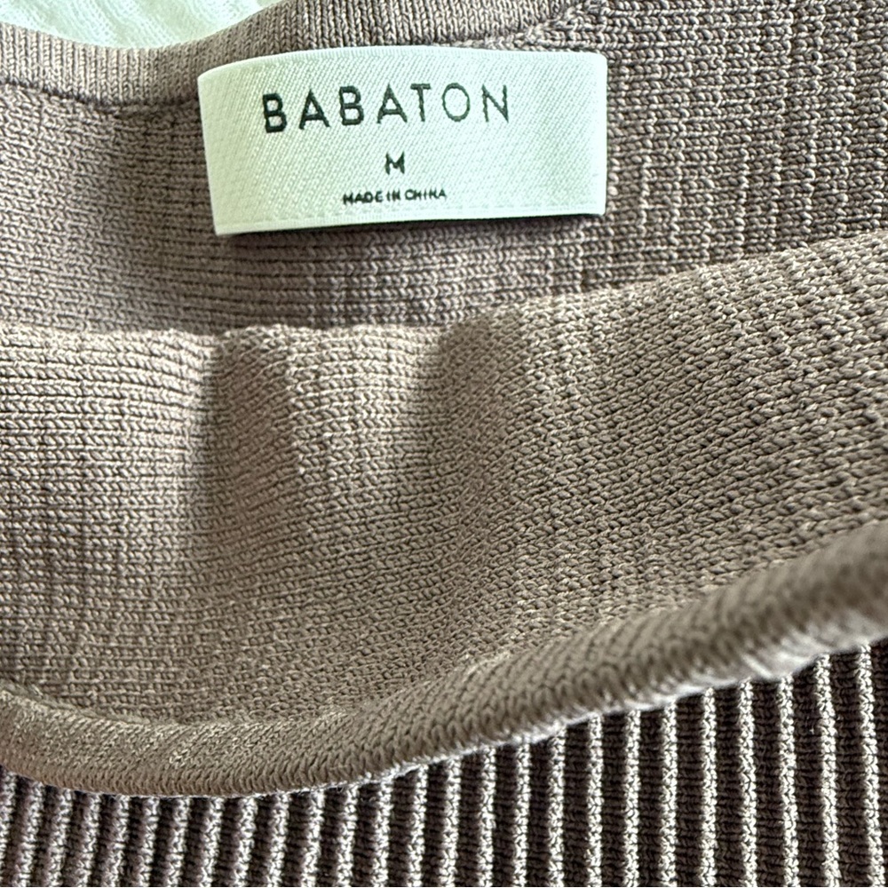 One-Shoulder Brown Ribbed Top - Picture 2 of 3